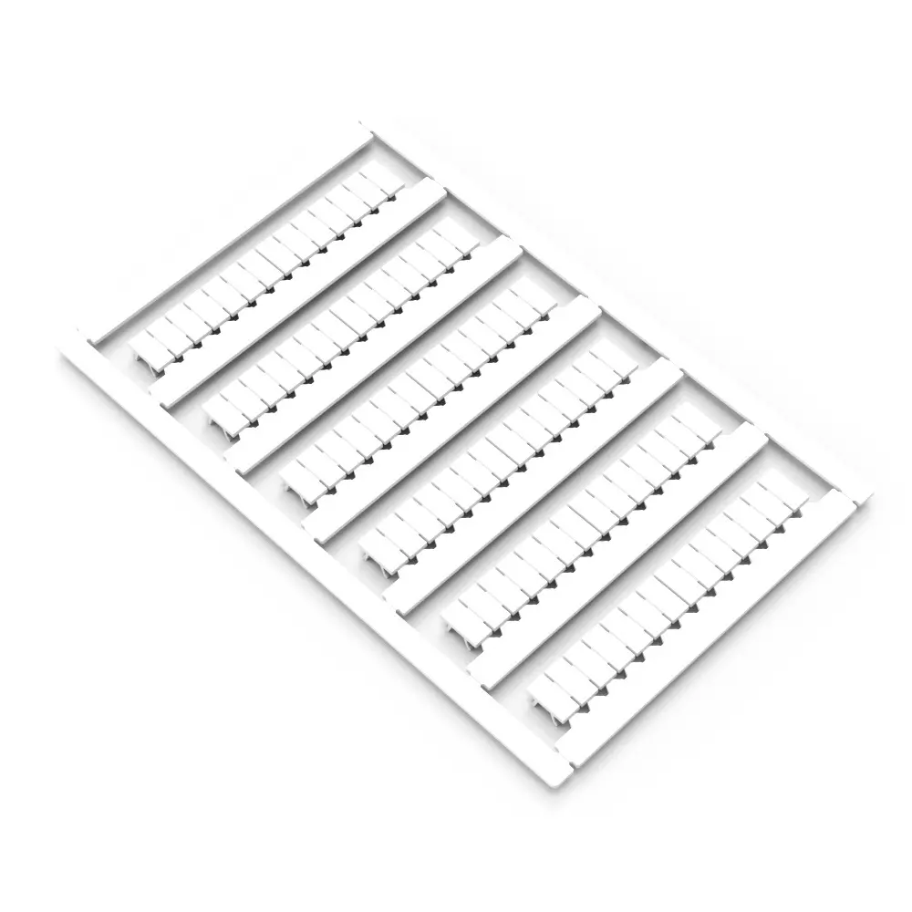 Connectwell Marker Card 5 mm Pitch Length with 84 Tags MC5, White
