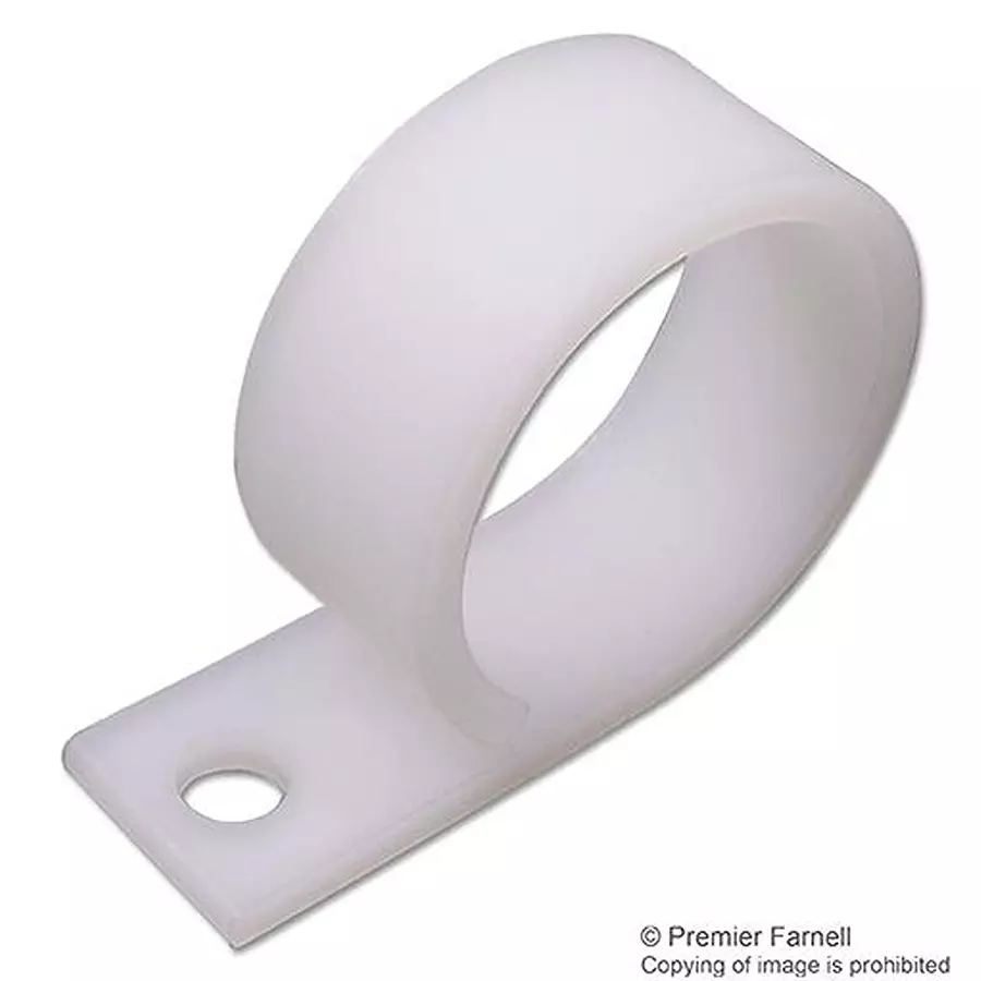 TR FASTENINGS Cable Clamp, Nylon 6.6, 12.7mm, TRWHC-500-01 (Pack of 50 Pcs)
