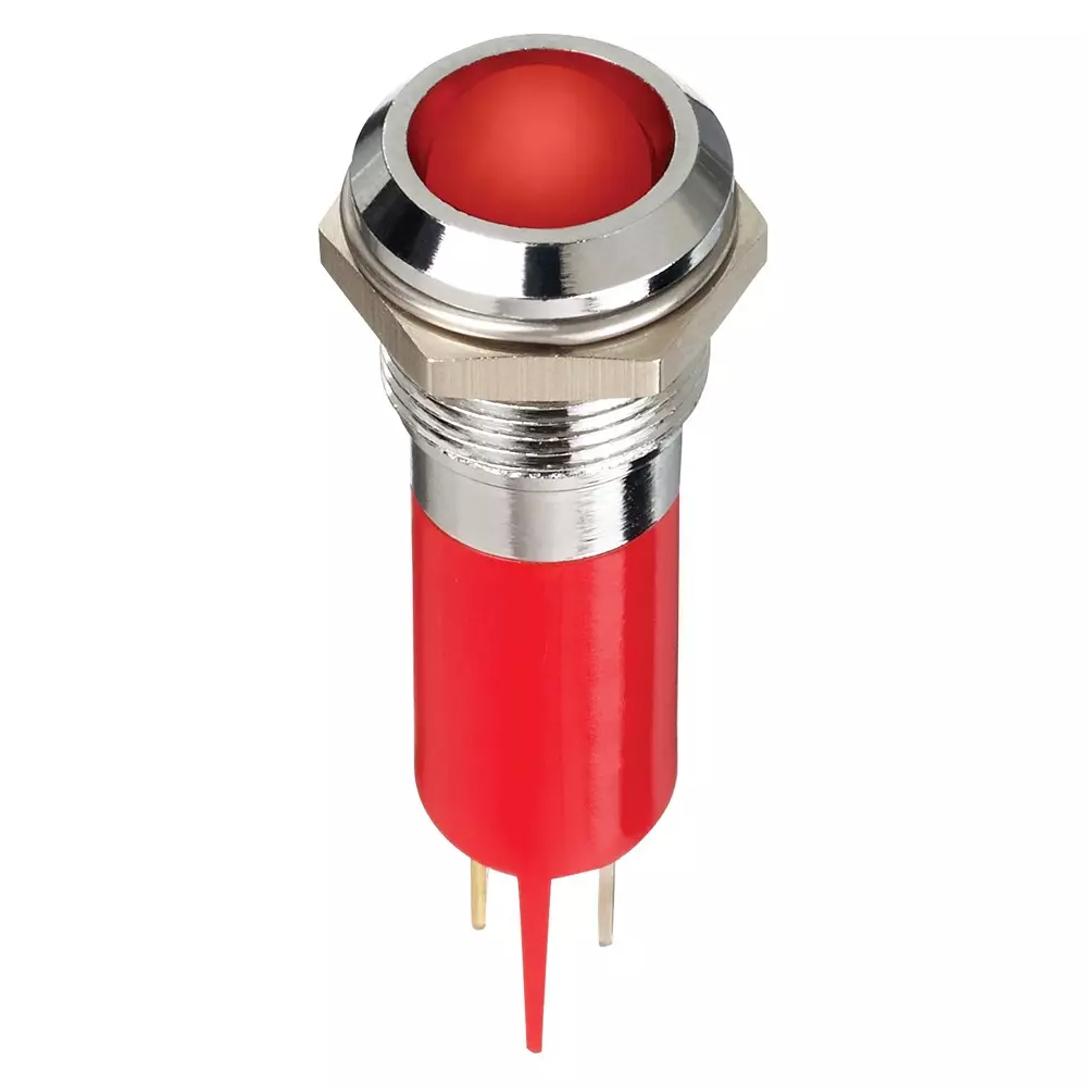 APEM Led Indicator, Panel, 12mm, Red, 24V, Q12P1CXXR24