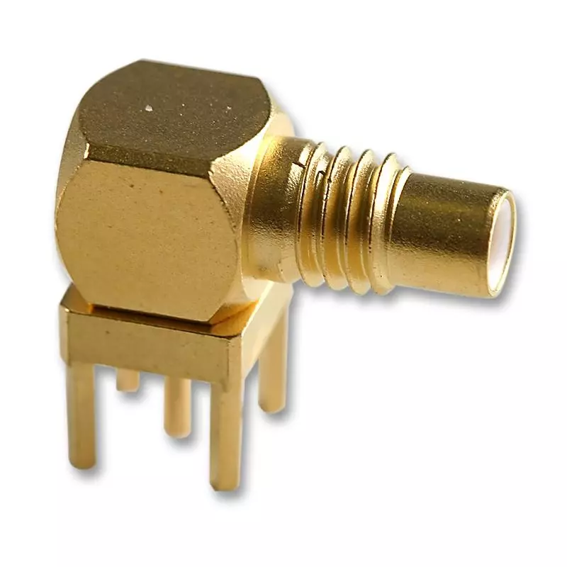 RADIALL Rf Coaxial, Smc, Right Angle JACk, 50Ohm, R112665000