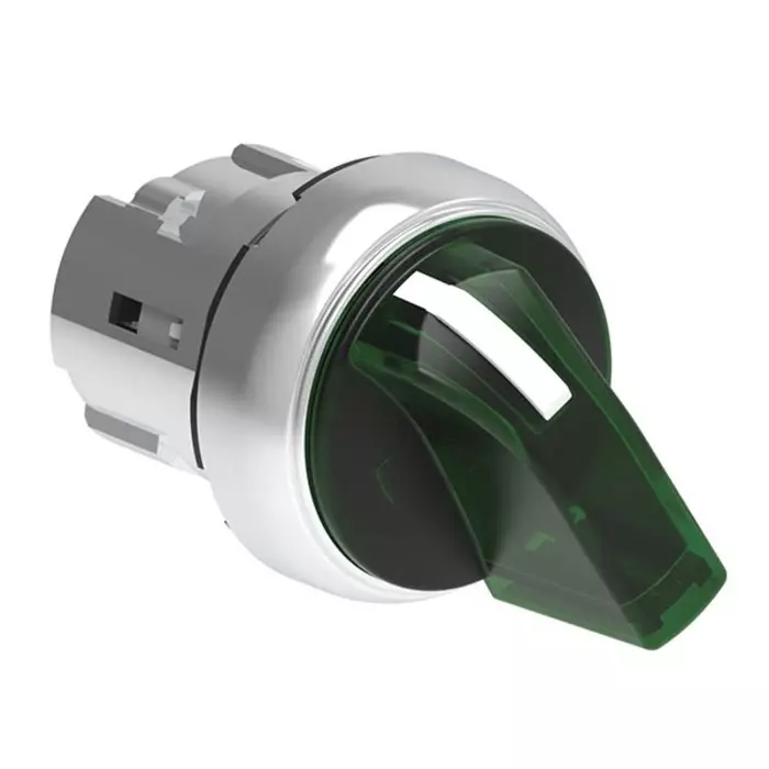 Lovato LPSSL13 Series 3 Position Selector Switch Head, 29.5 mm Cutout, Green Handle, LPSSL1303