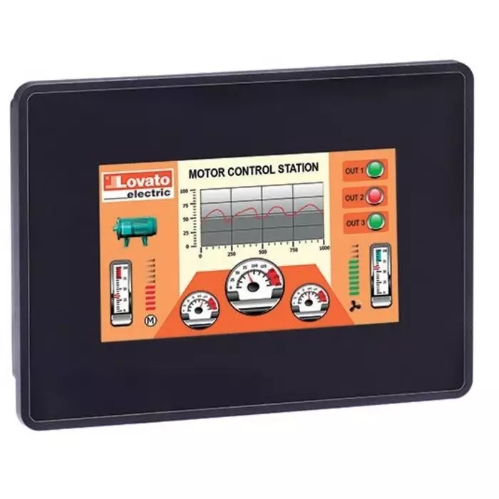 Lovato LRHA Series HMI Panel - 4.3 in, TFT Display, LRHA04