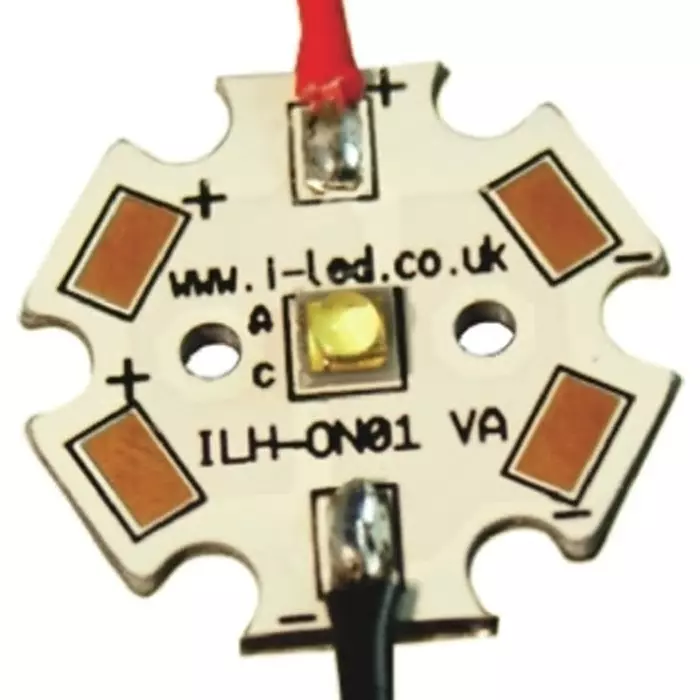 Intelligent LED Solutions OSLON 150 1+ PowerStar LED Array, 1 Red LED, ILH-OW01-RED1-SC211-WIR200.