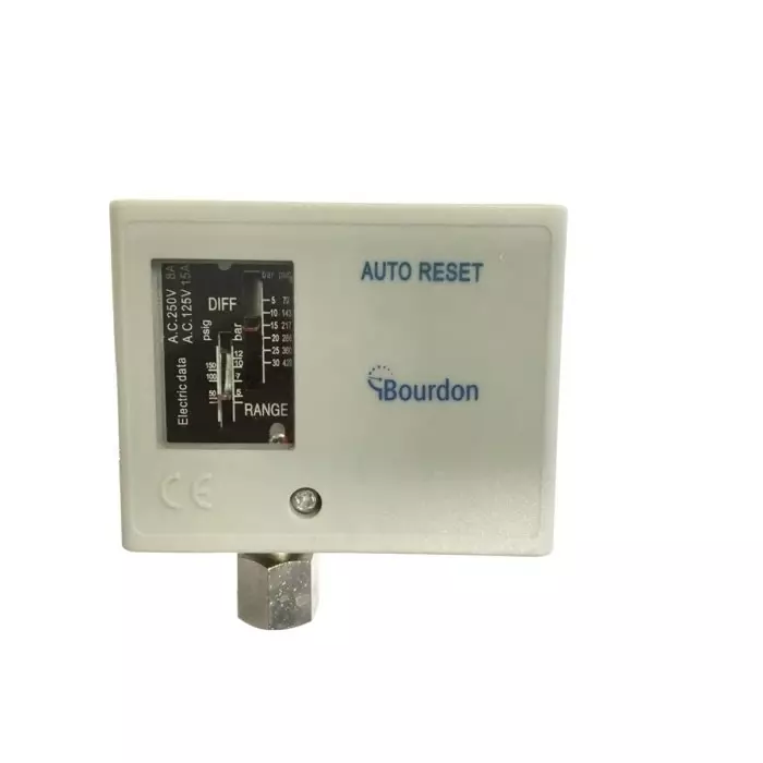 Bourdon Pressure Switch, 1/4 BSP Female 3 Bar to 16bar, UT16