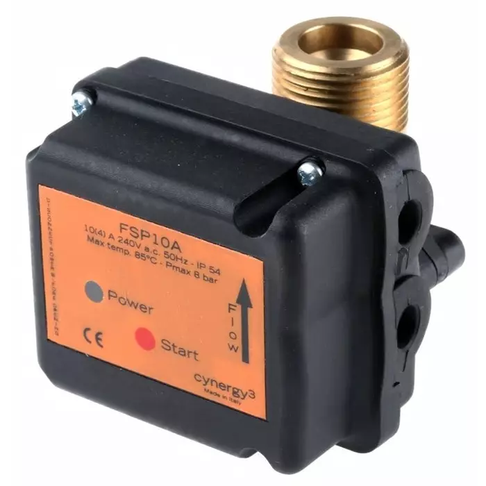 SENSATA / CYNERGY3 FSP10 Series In-line Flow Switch for Liquid 3 L/min Min 80 L/min Max, FSP10A30