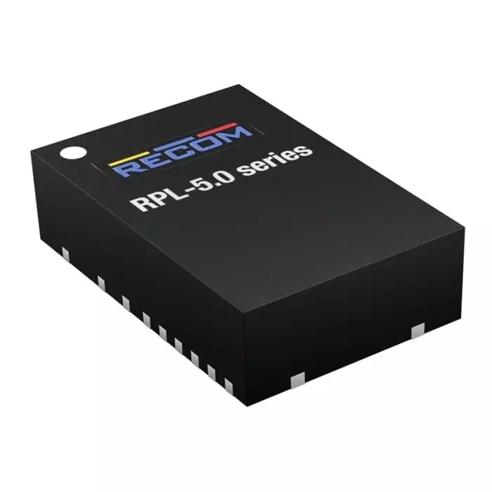 RECOM POWER Switching Regulator Surface Mount 0.6-12V DC Output & 2.75-17V DC Input Voltage, RPL-5.0-R