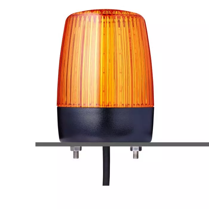 AUER Signal PCH Series Amber Multiple Effect Beacon 230/240 V Horizontal Tube Mounting Vertical LED Bulb IP67, 860501313