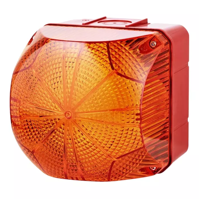 AUER Signal QFS Series Amber Strobe Beacon 24-48 V AC/DC Surface Mount Xenon Bulb IP66, 874561408