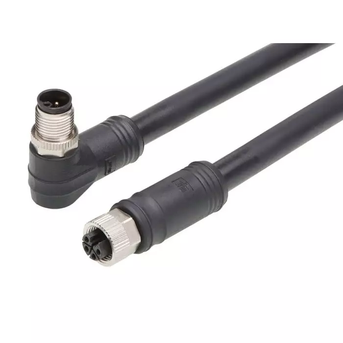 Brad from Molex Cordset 4 Contacts Cable Mount M12 Connector Plug and Socket Female to Male, 1205010149