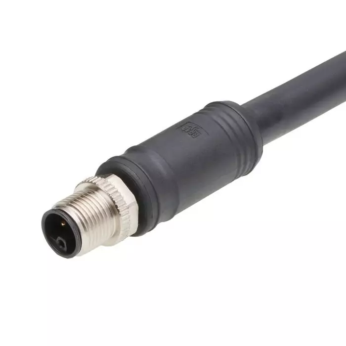Brad from Molex Cordset 4 Contacts Cable Mount M12 Connector Plug Male, 1205000242