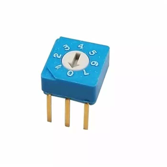 NIDEC COPAL ELECTRONICS GMBH S-8 Series BCD Rotary Switch 8 Position 100 mA Pin Terminal, S-8010 (Pack of 50 Pcs)