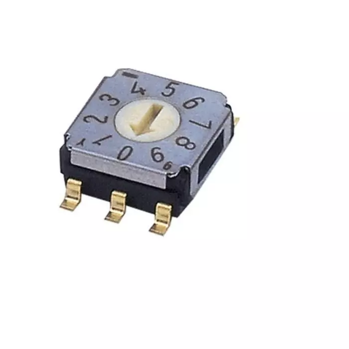 NIDEC COPAL ELECTRONICS GMBH SA-7000 Series BCD Rotary Switch 10 Position 100 mA Gull Wing Terminal, SA-7230TB (Pack of 500 Pcs)
