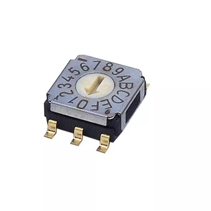 NIDEC COPAL ELECTRONICS GMBH SA-7000 Series Rotary Switch 16 Position 100 mA Gull Wing Terminal, SA-7150TB (Pack of 500 Pcs)