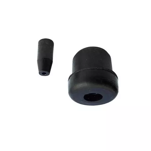 Guitel Hervieu Black Rubber Round Tube, 702225 (Pack of 30 Pcs)