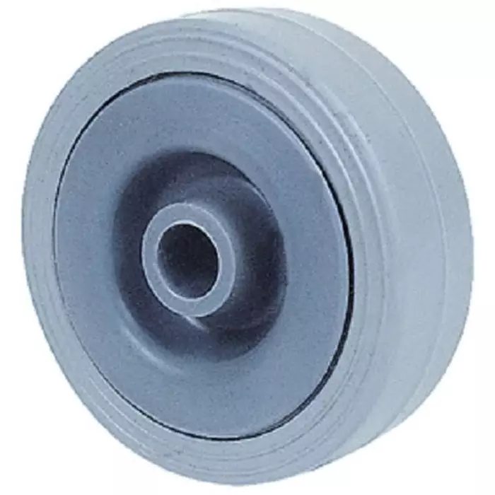 Guitel Hervieu Grey Thermoplastic Rubber Quiet Operation Trolley Wheel 30 Kg, 380113
