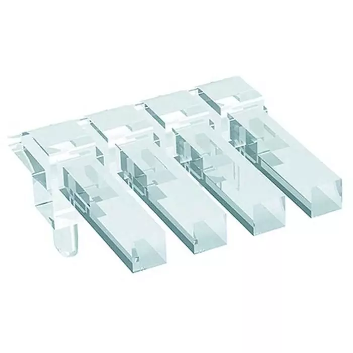 MENTOR PCB Mounted 4-Way Right Angle LED Light Pipe Clear Square Lens, 1271.2604 (Pack of 5 Pcs)