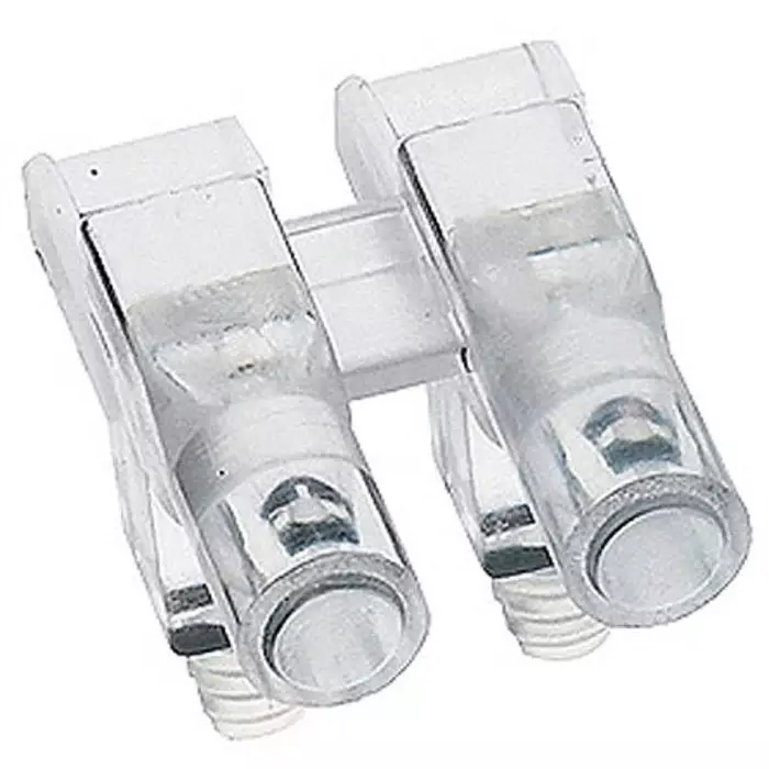 MENTOR PCB Mounted 2-Way Right Angle LED Light Pipe Clear Round Lens, 1271.1002 (Pack of 100 Pcs)