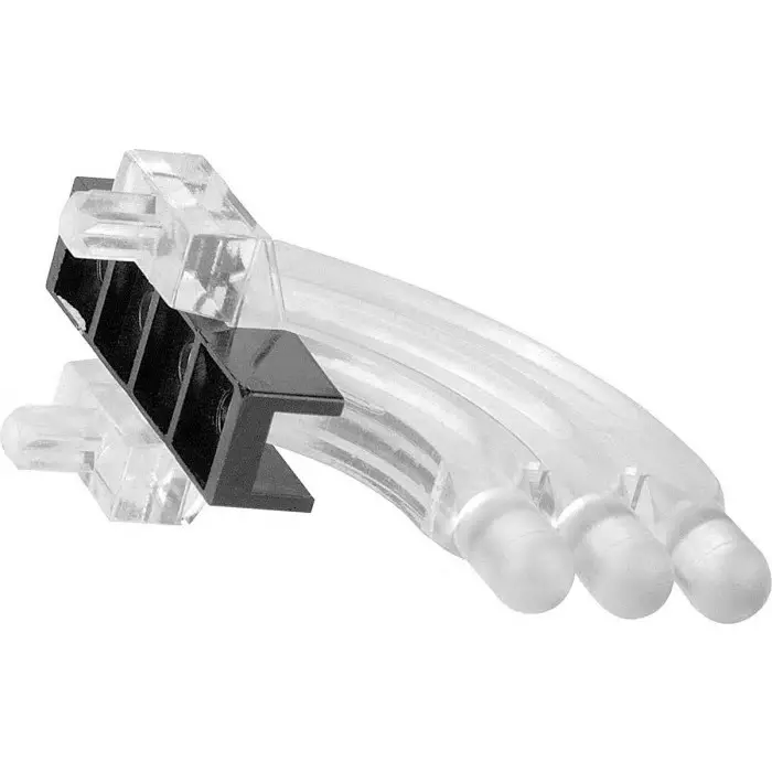 MENTOR PCB Mounted 3-Way Right Angle LED Light Pipe Tri-Level-Row Clear Dome Lens, 1276.1003 (Pack of 100 Pcs)