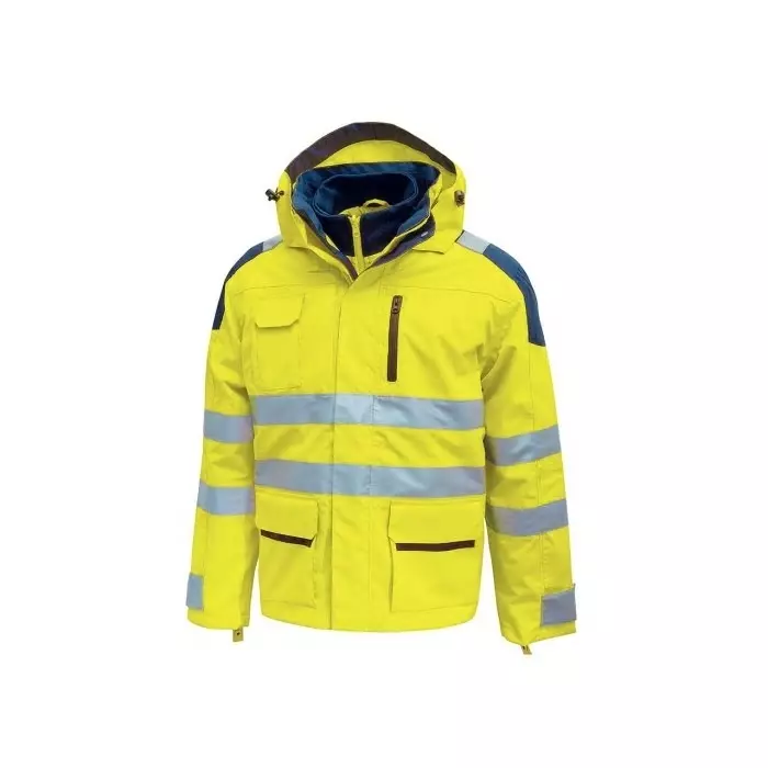UPower Hi - Light Yellow Breathable Waterproof Parka Jacket XXL, WHL162YF-2XL