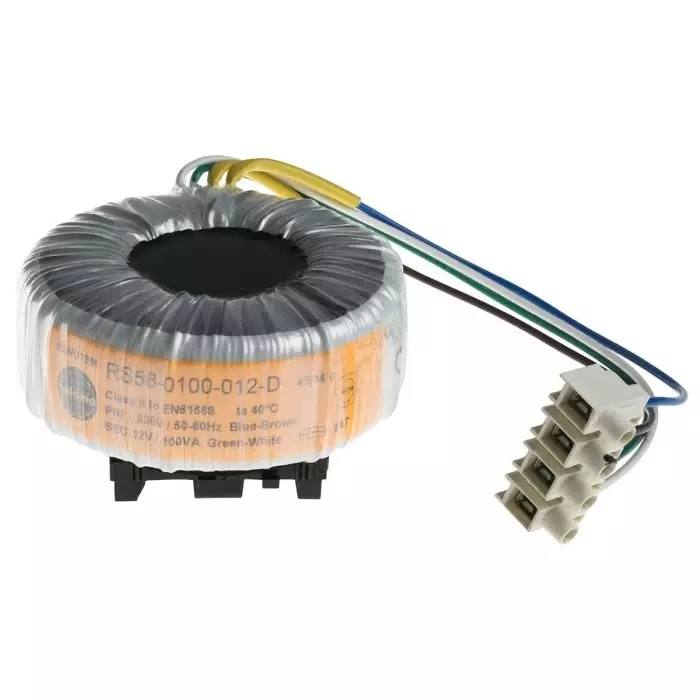 Nuvotem Talema Toroidal Transformer 230V AC 12V AC 100VA 1 Output, 58-0100-012-D