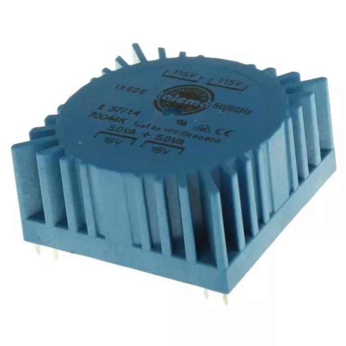 Nuvotem Talema Toroidal Transformer 115 V AC 230 V AC 2 x 18V AC 10VA 2 Output, 70044K
