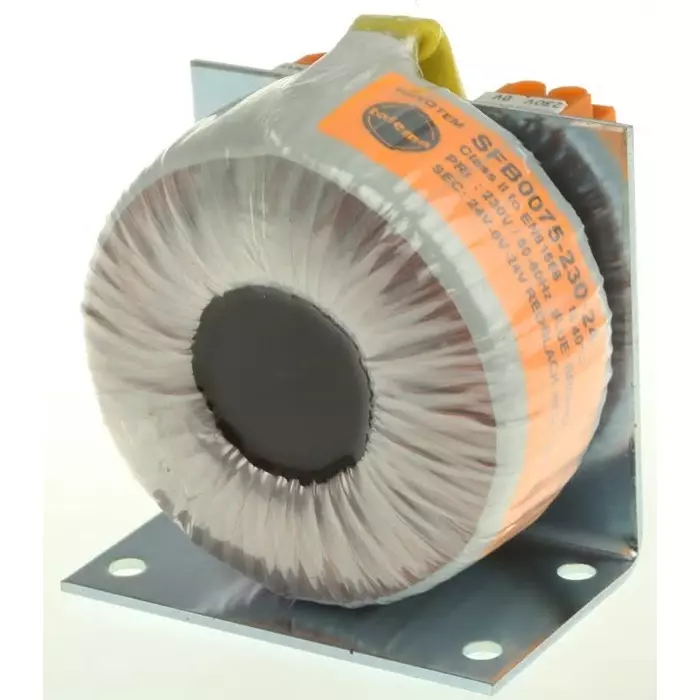 Nuvotem Talema Toroidal Transformer 230V AC ±24V AC 75VA 1 Output, SFB0075-230-24