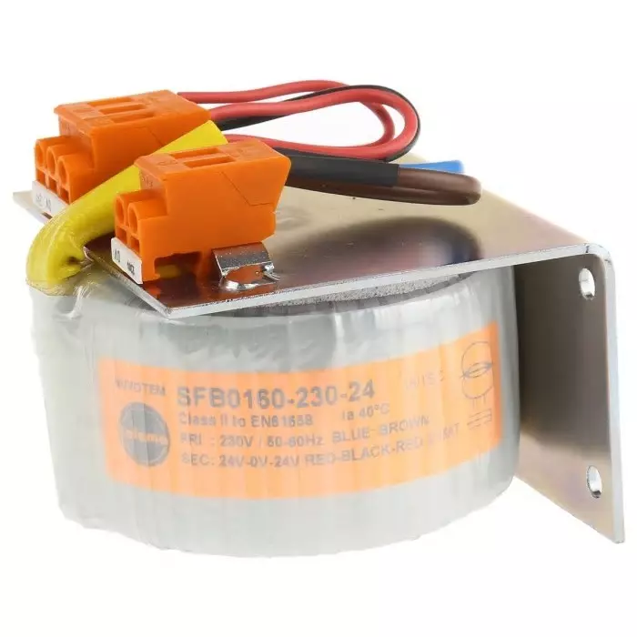Nuvotem Talema Toroidal Transformer 230V AC ±24V AC 160VA 1 Output, SFB0160-230-24