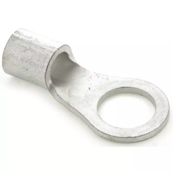 JST (JAPAN SOLDERLESS TERMINALS) R Uninsulated Ring Terminal 10mm Stud Size 10.5mm² to 16.78mm² Wire Size, R14-10 (Pack of 50 Pcs)