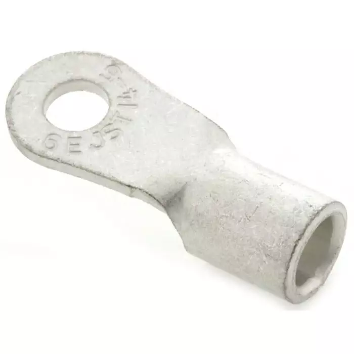 JST (JAPAN SOLDERLESS TERMINALS) R Uninsulated Ring Terminal 5mm Stud Size 10.5mm² to 16.78mm² Wire Size, 14-5 (Pack of 50 Pcs)
