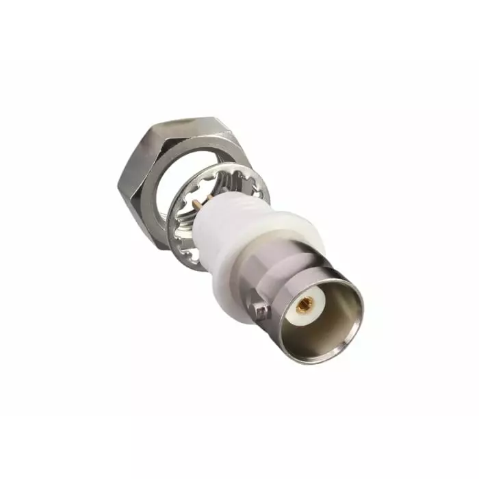 Linx CONBN Series Jack Panel Mount BNC Connector Solder Cup Termination Straight Body, CONBNC004
