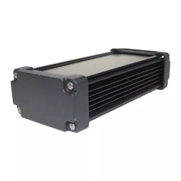 Takachi Electric Industrial AWN Black Aluminium Heat Sink Case 175x80.8x45.8 mm, AWN8-5-18EBB