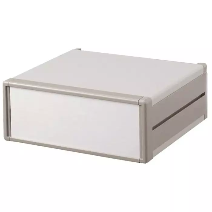Takachi Electric Industrial MO Light Grey Aluminium Project Box 280x260x66 mm, MO66-26-28GS