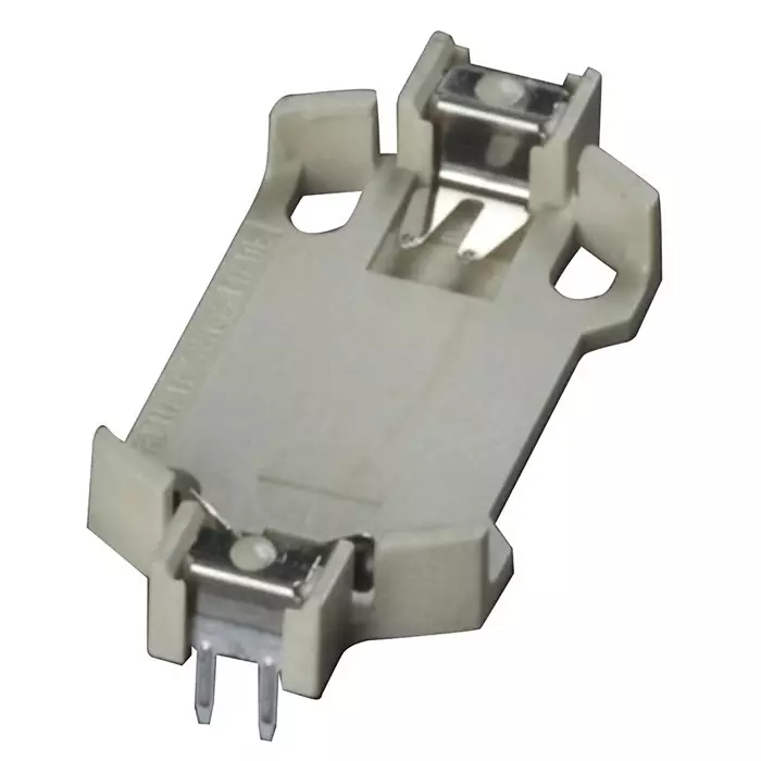 Takachi Electric Industrial CR2430 Battery Holder Button Contact, HU2430 (Pack of 5 Pcs)