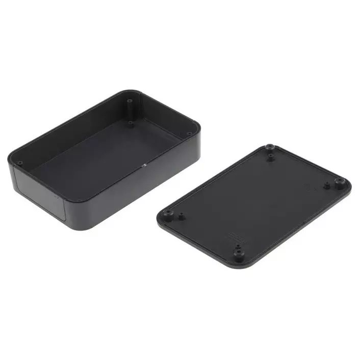 Takachi Electric Industrial PF Series Grey ABS Enclosure IP40 Grey Lid 150x100x35 mm, PF10-4-15D