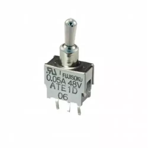 NIDEC COPAL ELECTRONICS GMBH Toggle Switch PCB Mount On-On DPDT PC Straight Terminal, ATE2D-2M3-10-Z (Pack of 25 Pcs)