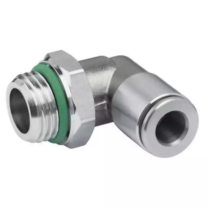 EMERSON – AVENTICS QR2-C-RVT Series Elbow Fitting G 1/4 to Push In 6 mm Threaded Connection Style, R412004901 (Pack of 2 Pcs)