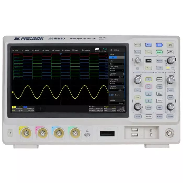 BK Precision 2560B Series 100 MHz Bench Oscilloscope 4 Analogue Channels, BK2565B-MSO