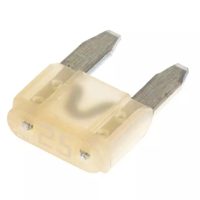 Wickmann Car Fuse Clear Blade 25 A 32 V DC, 0297025.WXNV (Pack of 25 Pcs)