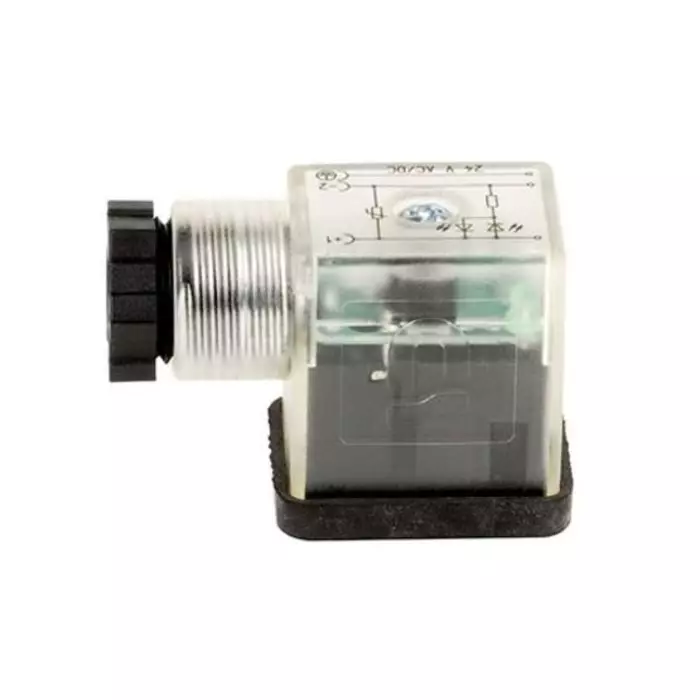 EMERSON - ASCO 2P+E DIN 43650 Female DIN 43650 Solenoid Connector 24 V, 88122405