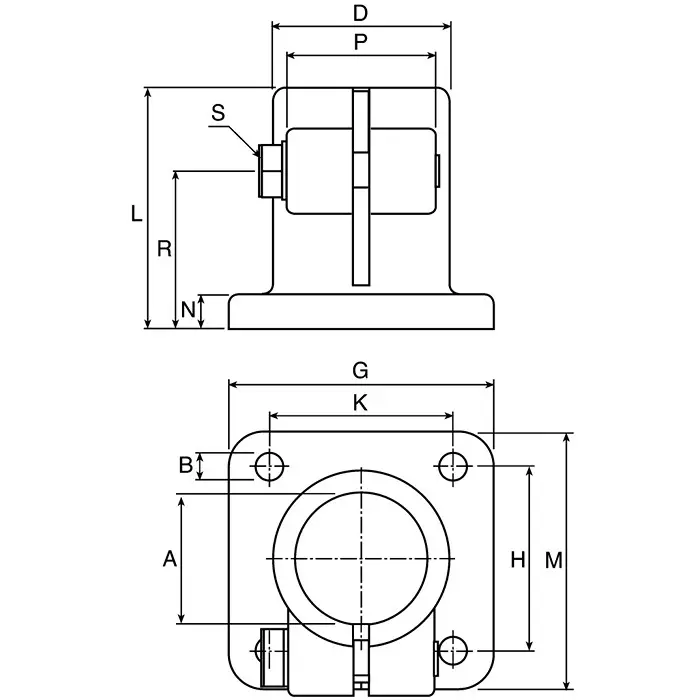 Rose+Krieger Base Clamp Connecting Component Strut Profile 20 mm, 132 000 00020