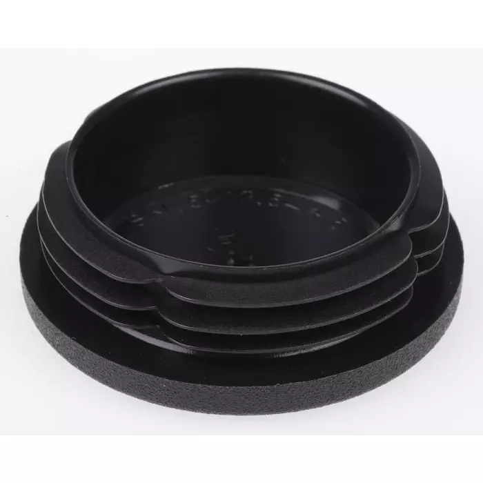 Rose+Krieger Black Round Tube Plug 50 mm Strut Profile, 90310-5 (Pack of 5 Pcs)