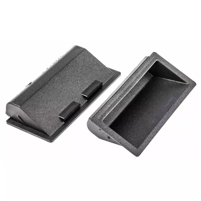 Pinet Black Plastic Handle 40 mm Height 16mm Width 90mm Length (Pack of 2 Pcs)
