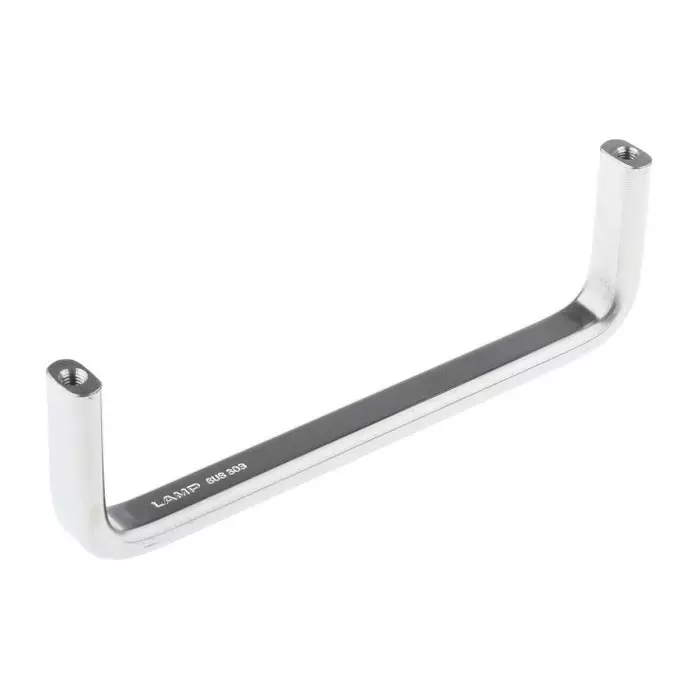 Pinet Chrome Stainless Steel Handle 50 mm Height 8mm Width 158mm Length (Pack of 2 Pcs)