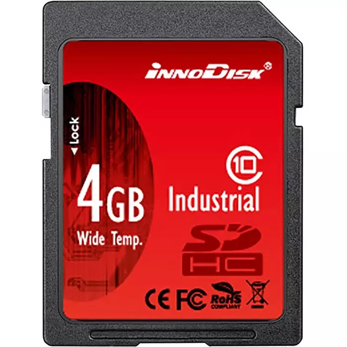 InnoDisk Industrial SD Card 4 GB Class 10, DS2A-04GI81W1B