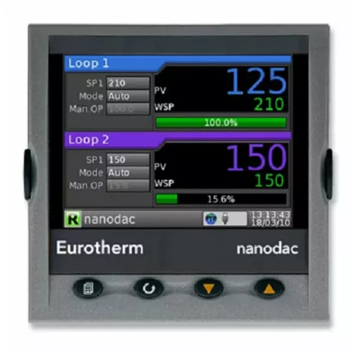 Eurotherm 4 Input Channels 3 Output Channels Graphical Graphic Recorder, NANODAC/VL/X/X/RDD
