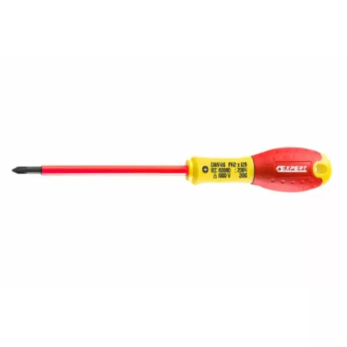 Expert by Facom Phillips Insulated Screwdriver PH2 mm Tip VDE/1000V, E165416