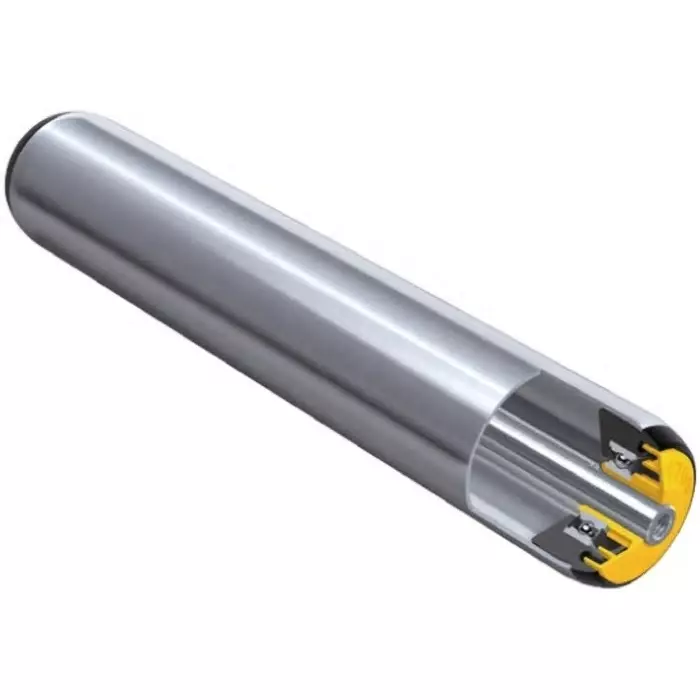 Interroll Round Conveyor Roller Female 60mm Dia. x 450mm L 3000N Load Capacity 12mm Spindle 460mm Overall Length, RD-17Y4JABNAE RL450