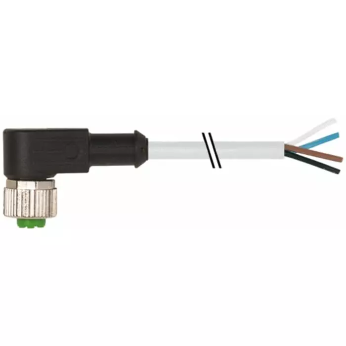 Murrelektronik Limited Connector Cable 5 m Right Angle Female 4 Way M12, 7000-12341-2140500