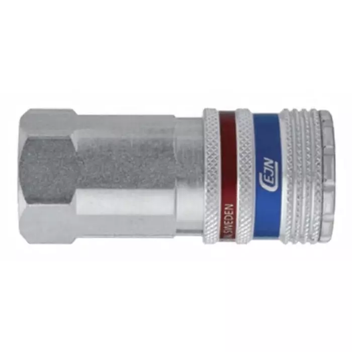 CEJN Zinc Plated Pneumatic Quick Connect Coupling Steel Female G 1/4 Female Threaded, C103152202