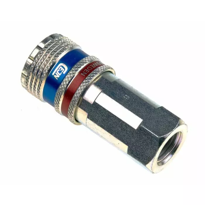 CEJN Pneumatic Quick Connect Coupling Brass & Steel Female G 1/4 Female Threaded, 103202202